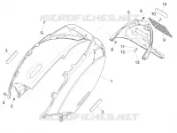 Rear cover - Splash guard