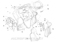 Front glove-box - Knee-guard panel