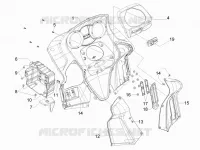Front glove-box - Knee-guard panel