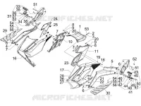 Central cover - Footrests
