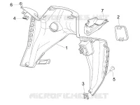 Front glove-box - Knee-guard panel
