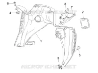 Front glove-box - Knee-guard panel