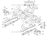 Central cover - Footrests