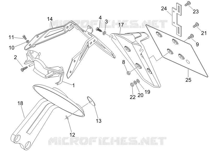 Rear cover - Splash guard