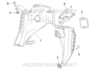 Front glove-box - Knee-guard panel