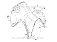 Front glove-box - Knee-guard panel
