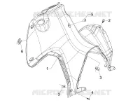 Front glove-box - Knee-guard panel