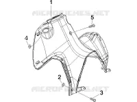 Front glove-box - Knee-guard panel