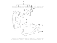 Front glove-box - Knee-guard panel