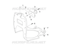 Front glove-box - Knee-guard panel