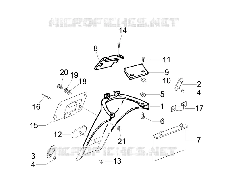 Rear cover - Splash guard