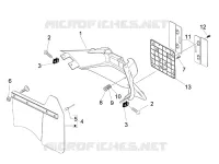 Rear cover - Splash guard