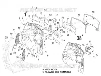 Front glove-box - Knee-guard panel
