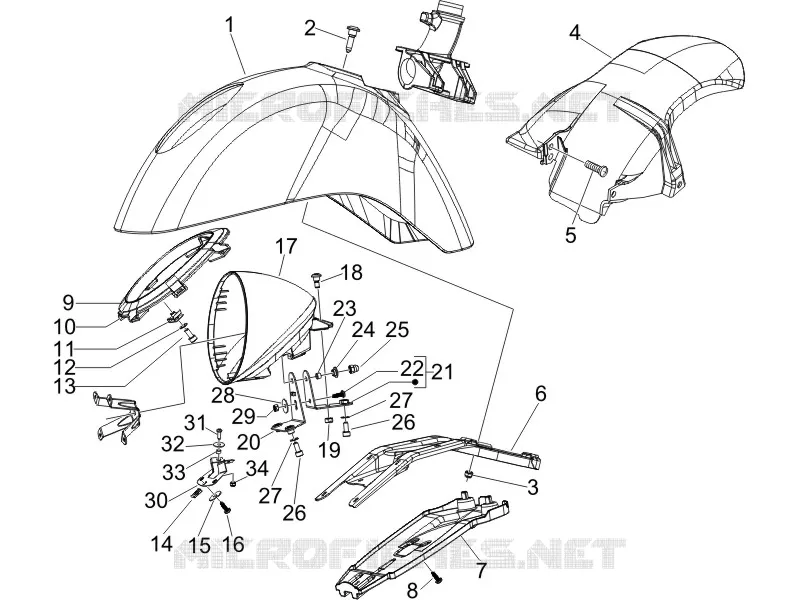 Wheel huosing - Mudguard
