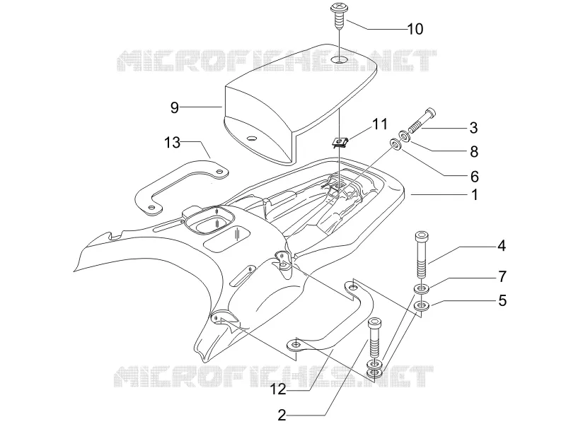 Rear luggage rack