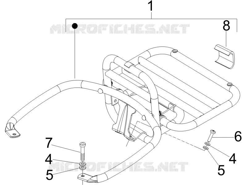 Rear luggage rack