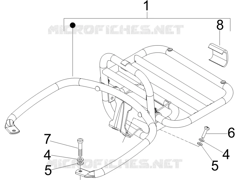 Rear luggage rack