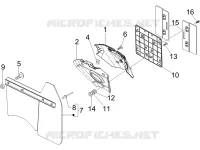 Rear cover - Splash guard