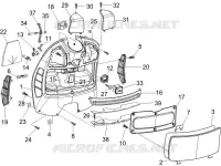 Front glove-box - Knee-guard panel