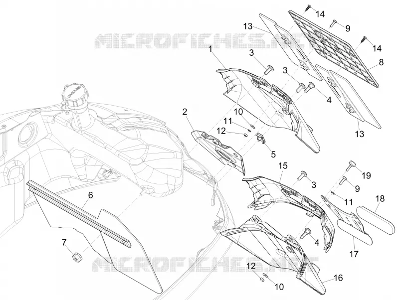 Rear cover - Splash guard