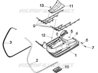 Central cover - Footrests