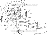 Front glove-box - Knee-guard panel