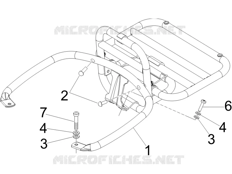 Rear luggage rack