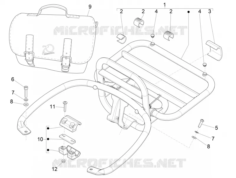 Rear luggage rack