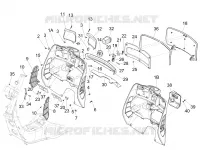 Front glove-box - Knee-guard panel