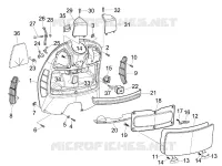 Front glove-box - Knee-guard panel