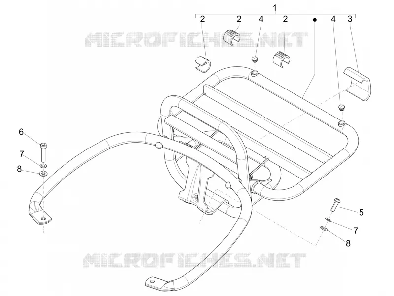 Rear luggage rack