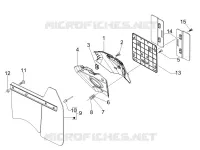 Rear cover - Splash guard