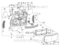 Front glove-box - Knee-guard panel