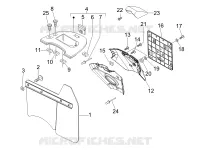 Rear cover - Splash guard
