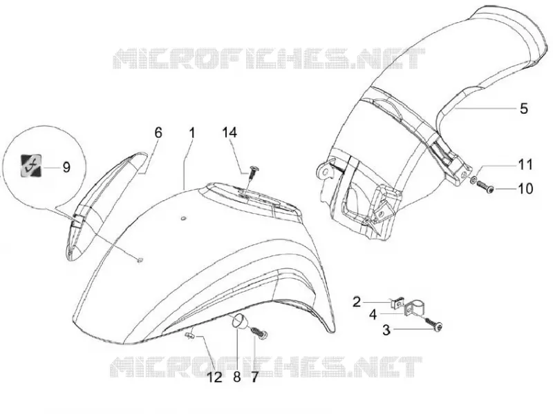 Wheel huosing - Mudguard