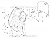 Front glove-box - Knee-guard panel