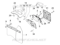 Rear cover - Splash guard