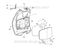 Front glove-box - Knee-guard panel