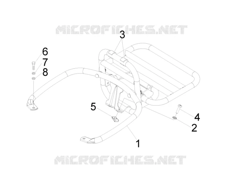 Rear luggage rack