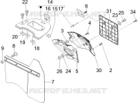 Rear cover - Splash guard