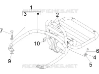 Rear luggage rack