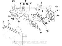 Rear cover - Splash guard