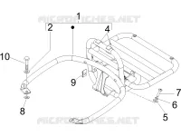 Rear luggage rack