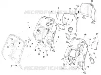 Front glove-box - Knee-guard panel