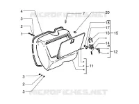 Front glove-box - Knee-guard panel
