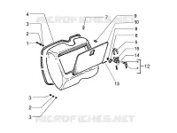 Front glove-box - Knee-guard panel