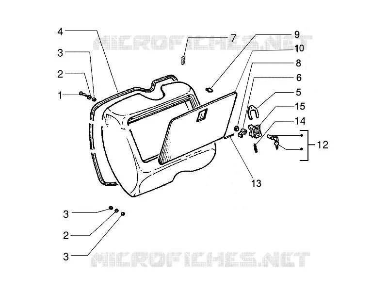 Front glove-box - Knee-guard panel