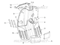 Front glove-box - Knee-guard panel