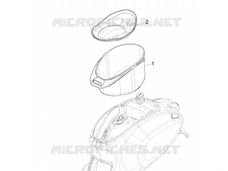 Helmet huosing - Undersaddle