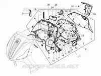 Front glove-box - Knee-guard panel